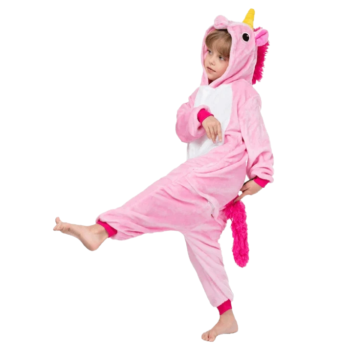 pigiama intero unicorno rosa bambina